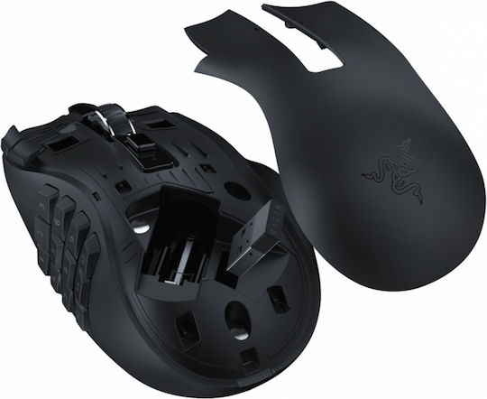 Razer Naga V2 HyperSpeed Ασύρματο Gaming Ποντίκι 30000 DPI Μαύρο