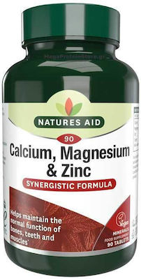 Natures Aid Calcium, Magnesium & Zinc 90 Registerkarten