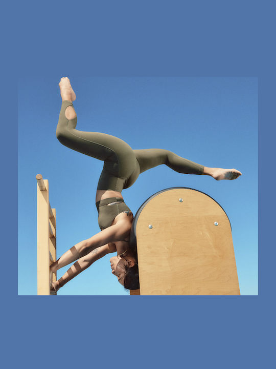 Yoga Studio Yoga Γυναικείο Cropped Κολάν Χακί