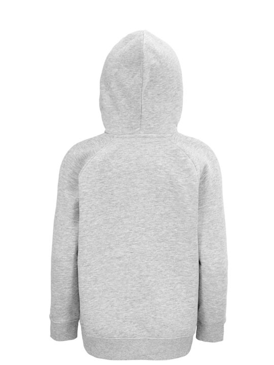 Kids Moda Herren Sweatshirt mit Kapuze und Taschen Gray