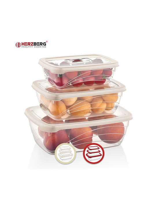 Herzberg Extra Bio Saver Lunchbox Kunststoff Rot 3Stück