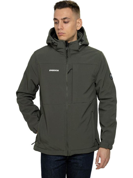 Geci Bărbați Iarna Waterproof și Cu Protecție Împotriva Vântului Verde