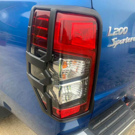 GroupAK Μάσκες Φαναριών Πίσω για Mitsubishi L200 Οπίσθιες Γρίλιες Φαναριών για Mitsubishi L200 (triton) 2019+