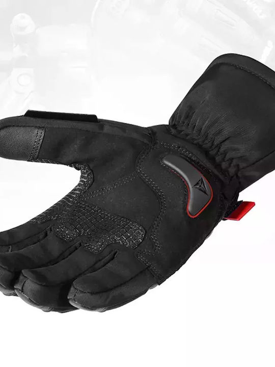 Motowolf MDL0318 Winter Men's Motorcycle Gloves Softshell Waterproof Black