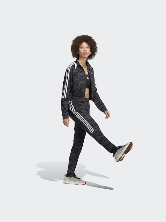 Adidas Tiro Damen-Sweatpants Carbon / Black / Multicolor / White
