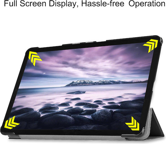 Sonique Smartcase Slim Flip Cover Ανθεκτική Μαύρη (Galaxy Tab A 10.5 2018)