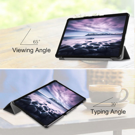 Sonique Smartcase Slim Flip Cover Ανθεκτική Μαύρη (Galaxy Tab A 10.5 2018)