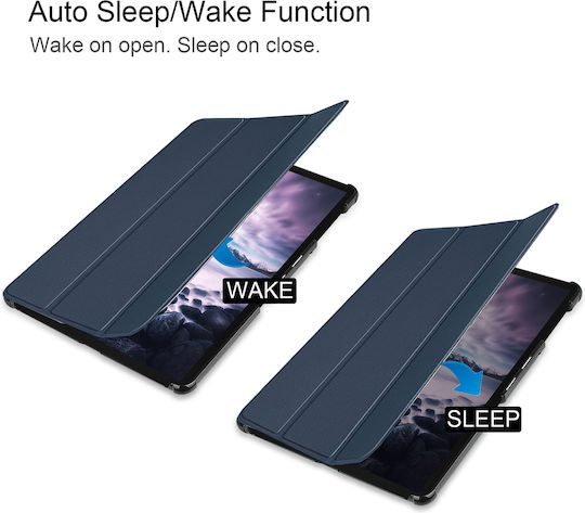 Sonique Smartcase Slim Flip Cover Δερματίνης Ανθεκτική Μπλε (Galaxy Tab A 10.5 2018)