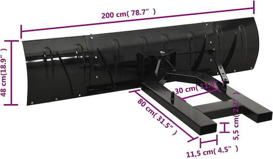 vidaXL Εκχιονιστική Λεπίδα 153131
