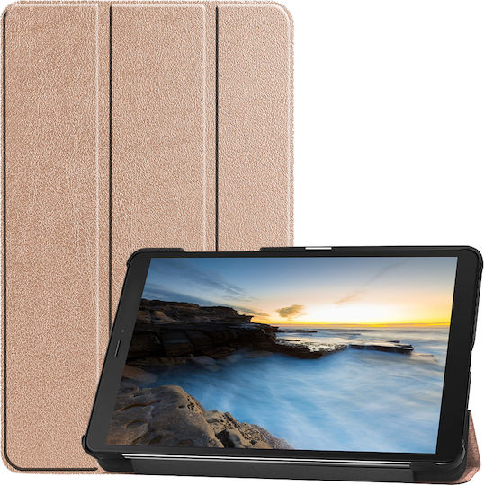 Sonique Smartcase Slim Flip Cover Ανθεκτική Ροζ Χρυσή (Galaxy Tab A 8.0 2019)