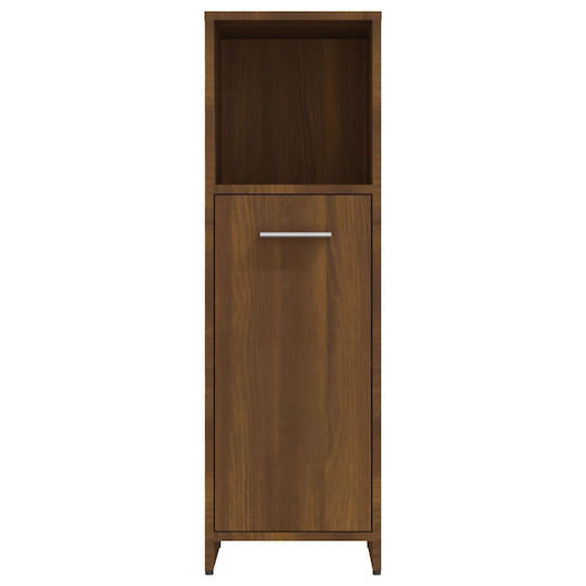 vidaXL Ντουλάπι Μπάνιου 30x30x95cm Δρυς