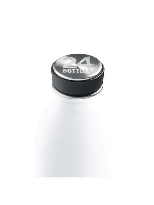 24Bottles Urban Stainless Steel Water Bottle 500ml White Ice