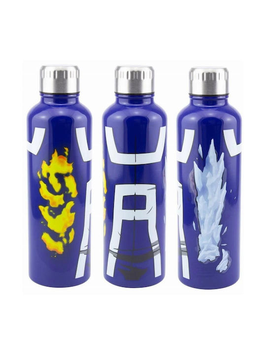 Paladone My Hero Academia Todoroki Sticlă de apă Oțel inoxidabil 550ml Albastru Paladone My Hero Academia Todoroki Sticlă de apă Oțel inoxidabil 550ml Albastru