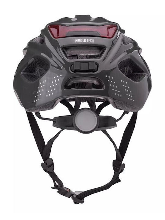 Radvik Stoot Bicycle Helmet Road with LED Light Gray