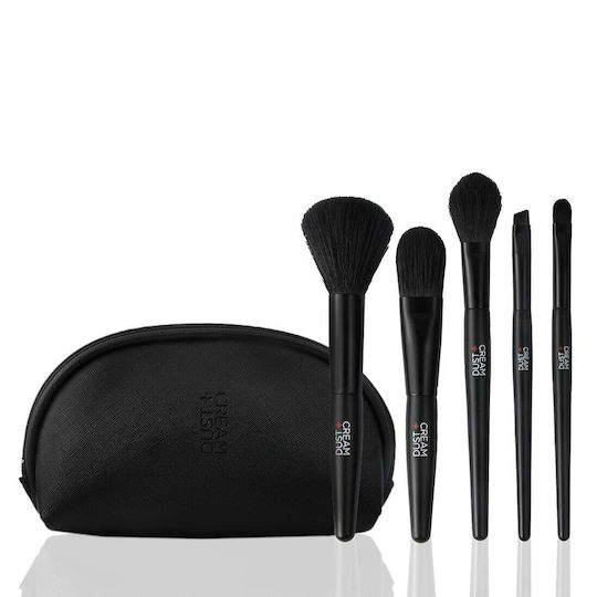 Dust+Cream Synthetic Make Up Brush Set Full Face 5pcs