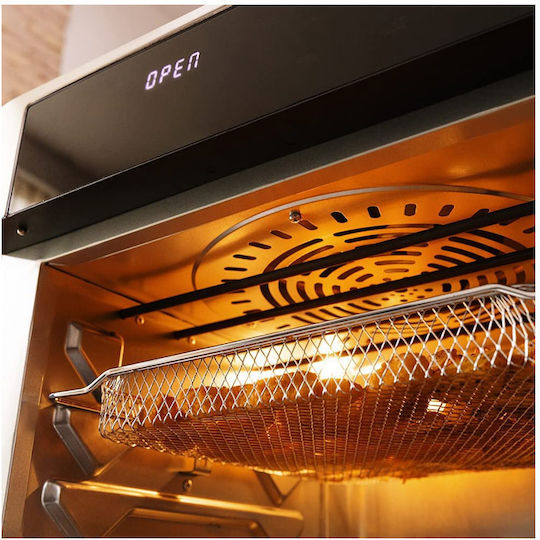 Cecotec Bake&Fry 3000 Touch Steel Ηλεκτρικό Φουρνάκι 30lt Χωρίς Εστίες με Αέρα