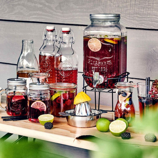 Butlers Grove Menuett Κλασικός Στίφτης Λεμονιού / Πορτοκαλιού με Δοχείο από Ανοξείδωτο Ατσάλι σε Ασημί Χρώμα