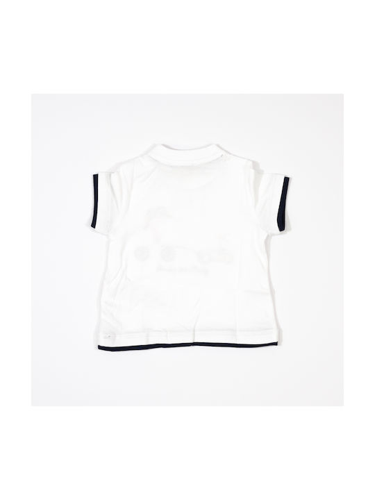 Short-sleeved blouse white with embroidery Chicco 67232-033 Boy