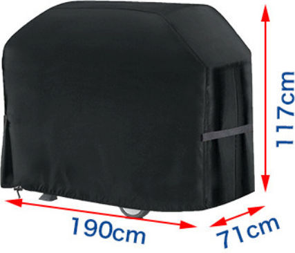 Grill Cover Black 190cmx71cmx117cmcm