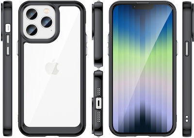 Hurtel Outter Space Silicone Back Cover Black (iPhone 14 Pro Max)