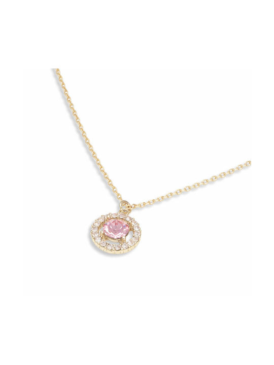 Lily and Rose-Miss Miranda necklace - Light rose - Brass