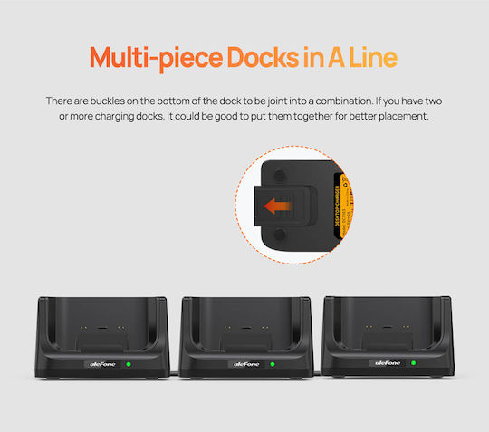 Ulefone DC3103 Charging Stand for Mobile Phone in Black Colour