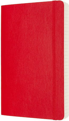 Moleskine Notebook Ruled with Elastic Red