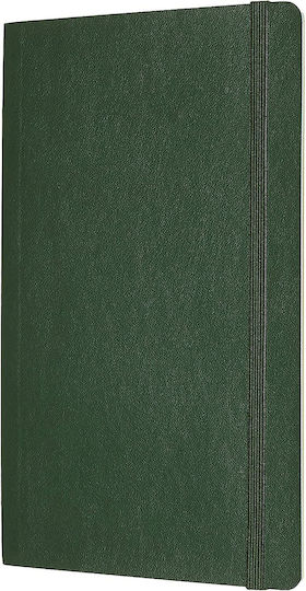 Moleskine Notebook with Blank Pages and Elastic Green