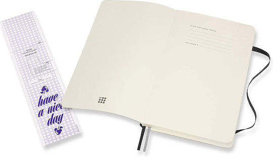 Moleskine Classic Collection Σημειωματάριο 200 Φύλλων Ριγέ με Λάστιχο Μαύρο