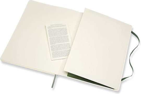 Moleskine Classic Collection Σημειωματάριο 192 Φύλλων Καρέ με Λάστιχο Πράσινο