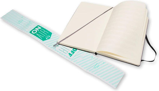 Moleskine Caiet B5 192 Foi cu Copertă Dură și Cauciuc Negru