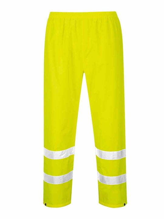 Portwest Reflektierende Und Wasserdichte Arbeitshose Gelb