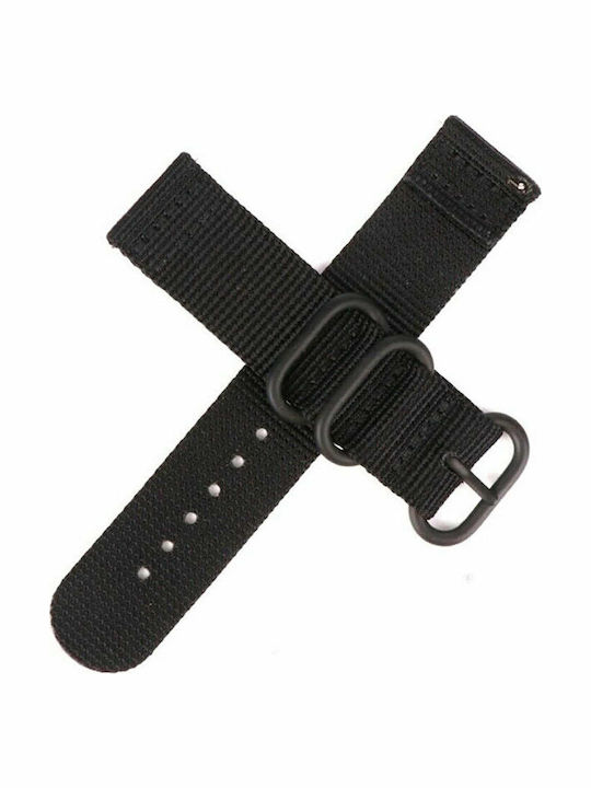 KOSTELO Fabric Strap Black 24mm