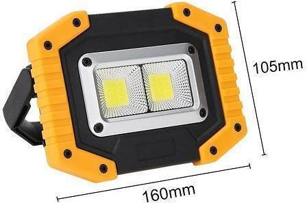 Proiector de lucru Baterie LED cu luminozitate până la 400lm