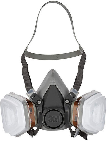 3M Mask Half Face Spray Paint Respirator 6002C Gray