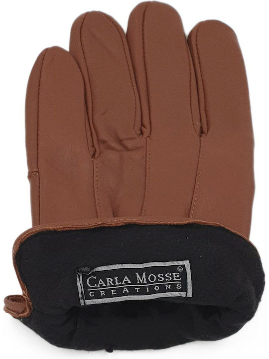 Carla Mosse Men's Leather Gloves Brown