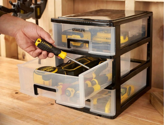 Stanley Συρταριέρα Εργαλείων Plastic with 3 Drawers W34xD24.5xH32cm