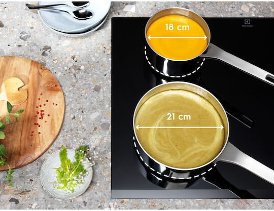 Electrolux Induction Cooktop With Frame Autonomous with Child Lock Function 59x52εκ.