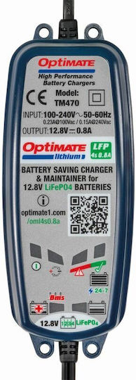 Tecmate Φορτιστής Μπαταρίας Αυτοκινήτου Optimate Lithium LFP 4S