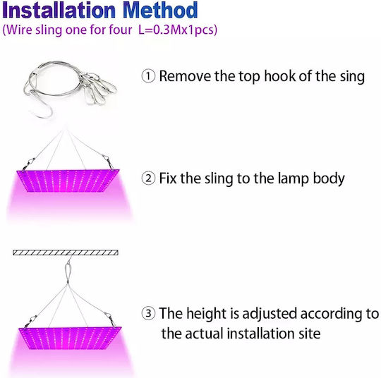 Pendant Grow Light with LED and Power 3000W 3τμχ.
