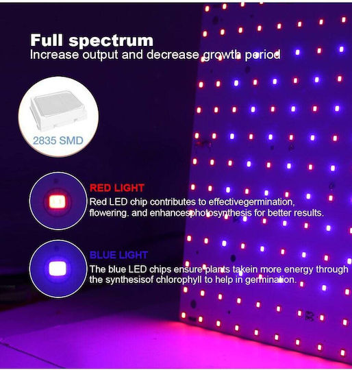 Pendant Grow Light with LED and Power 3000W 3τμχ.