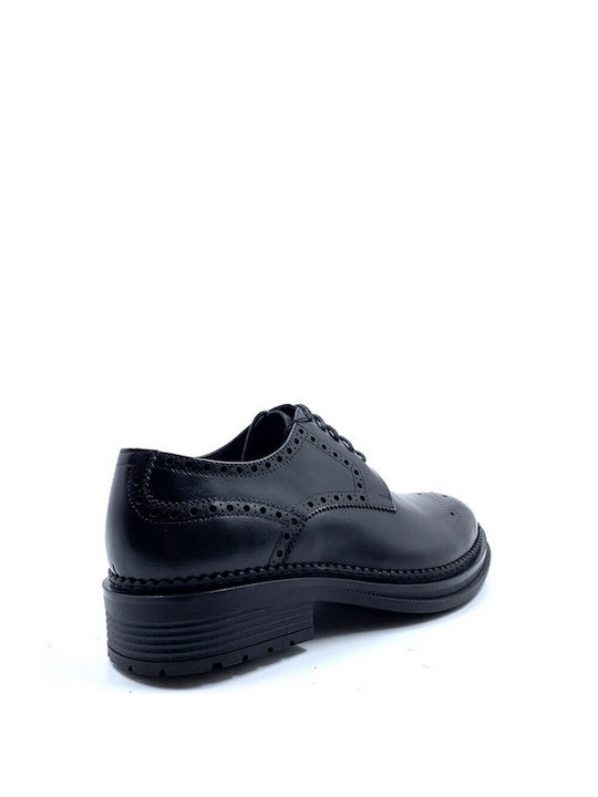 Versace 19V69 Ανδρικά Παπούτσια Κουστουμιού x1703-13 σε Μαύρο Χρωματισμό (Black)