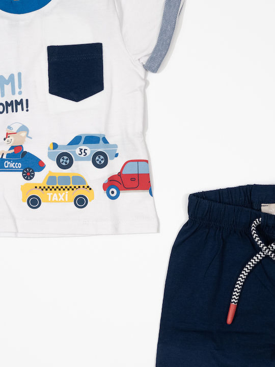 Kids' Set with Shorts Summer 2pcs White