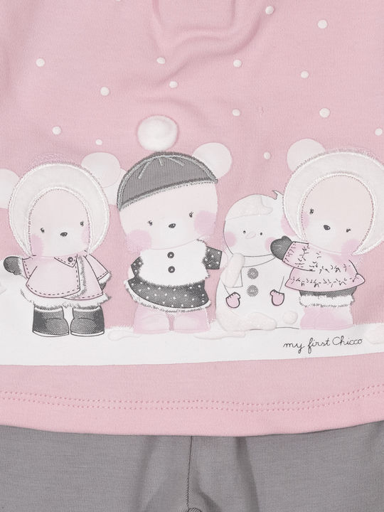 Kids' Set with Leggings Winter 2pcs Pink