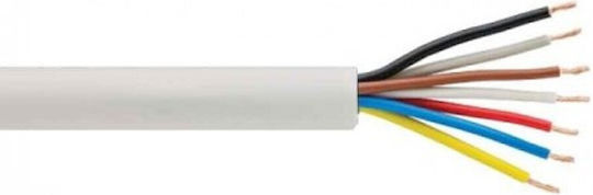 CHaralampidis Power Cord with Size 7x1.5mm² In White Colour 1m