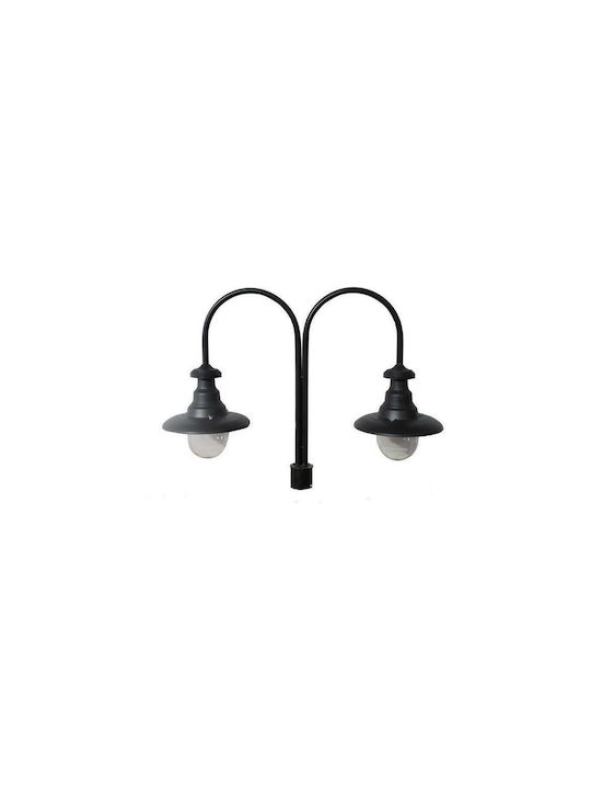 Heronia Outdoor Floor Lamp Post for Exterior Space 10W IP23 for E27 Socket Black