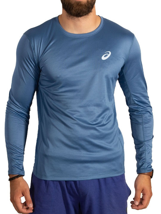 Core Long Sleeve Athletic Blouse Blue