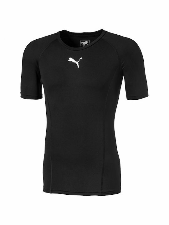 Puma Ανδρικό T-shirt Μαύρο με Λογότυπο