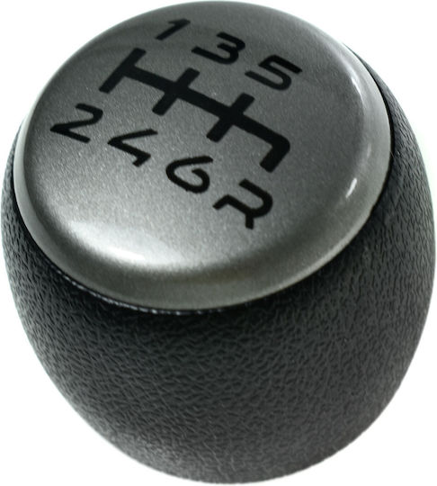 6 Shift Knob for Fiat Stilo 2003 2007 Silver