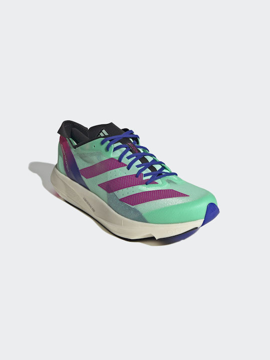 Adidas Adizero Takumi Sen 9 Ανδρικά Αθλητικά Παπούτσια Running Pulse Mint / Lucid Fuchsia / Lucid Blue